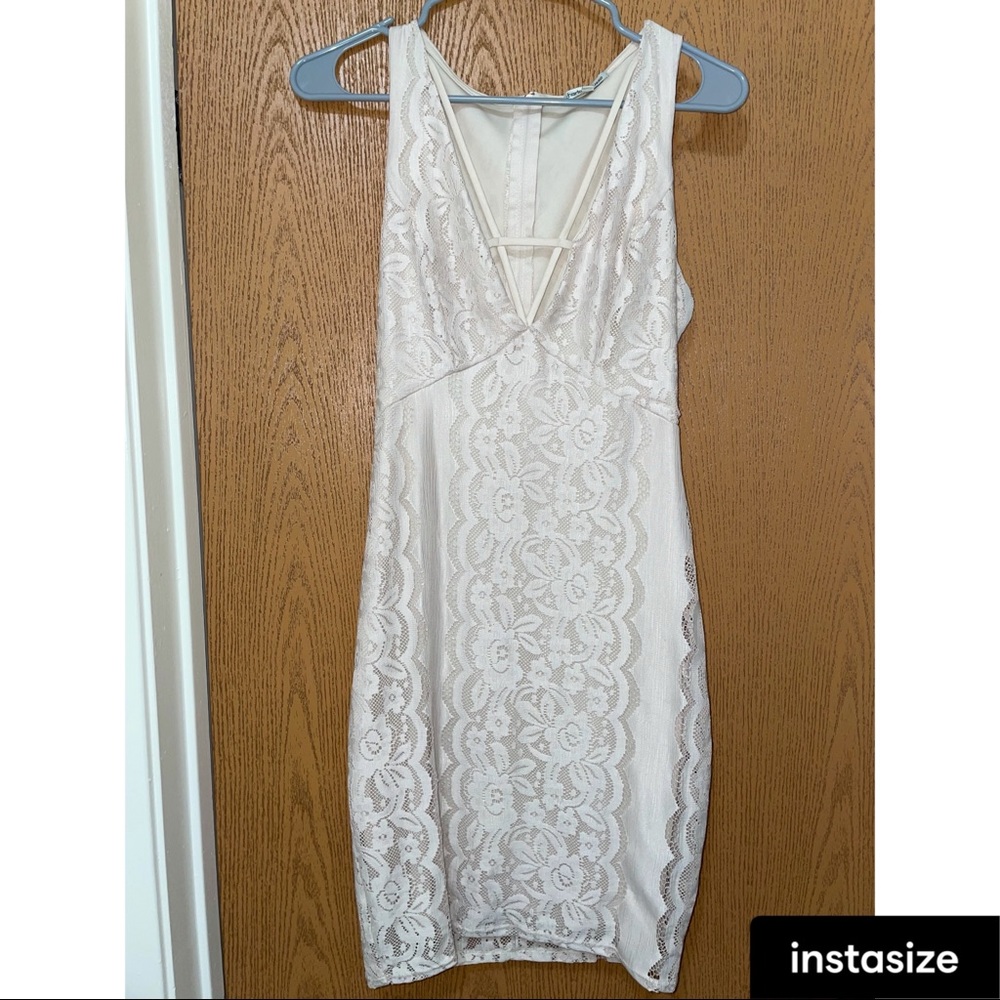Cream party dress